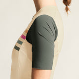 Maillot d'entraînement Endur W-Tofu/Vert