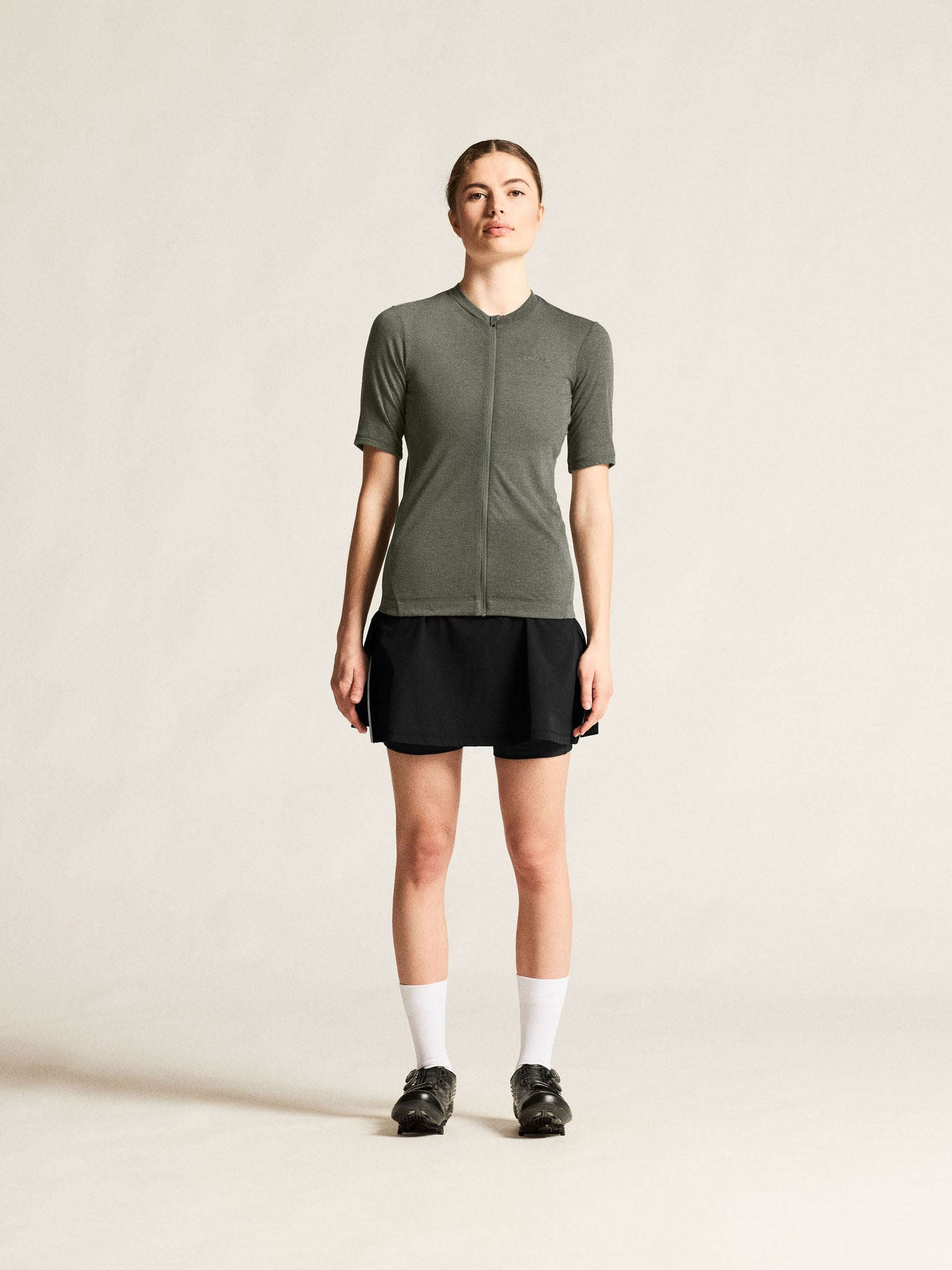 Jersey de laine Everyday SS, motif W-Leaf mélangé