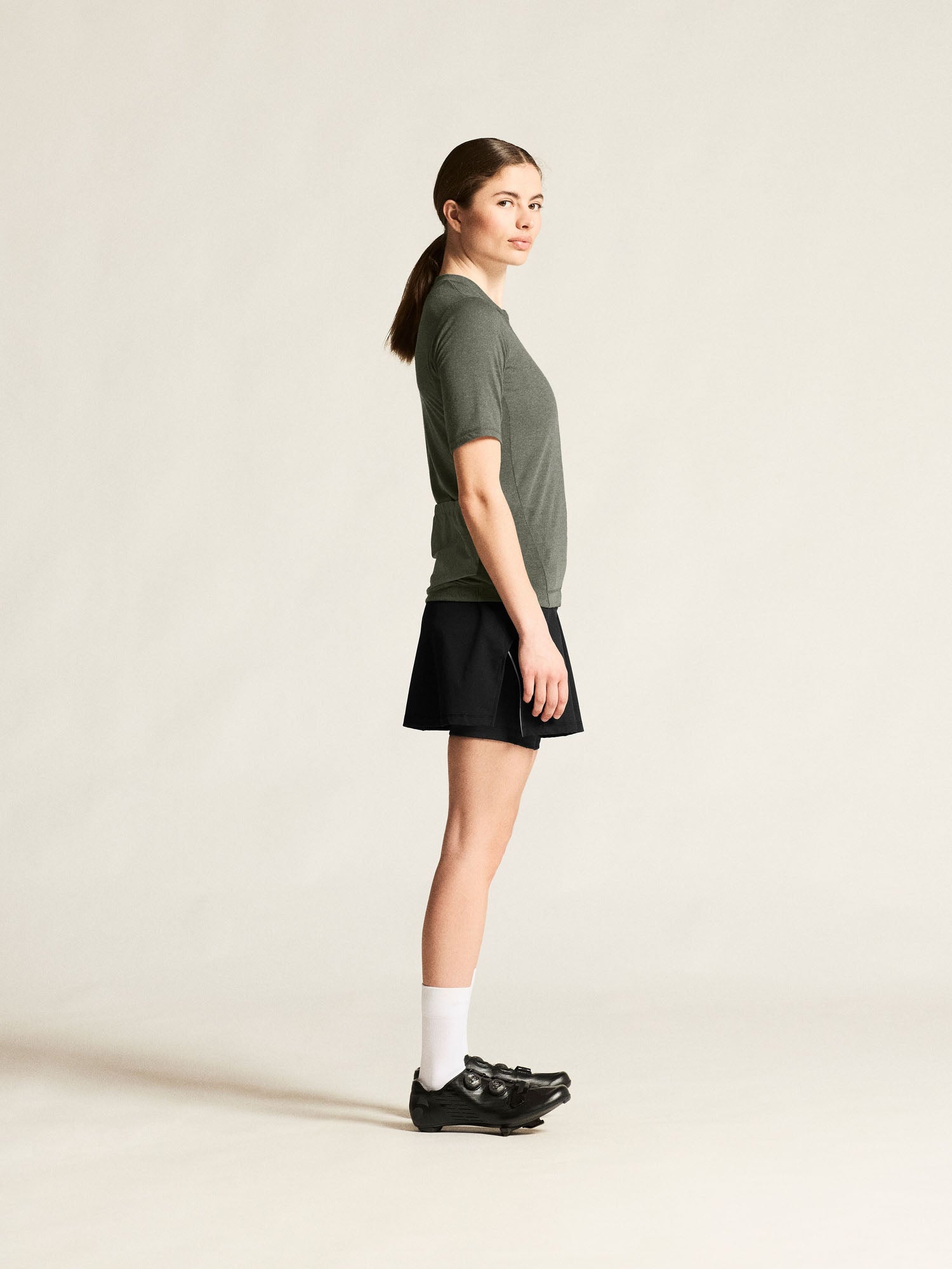 Jersey de laine Everyday SS, motif W-Leaf mélangé