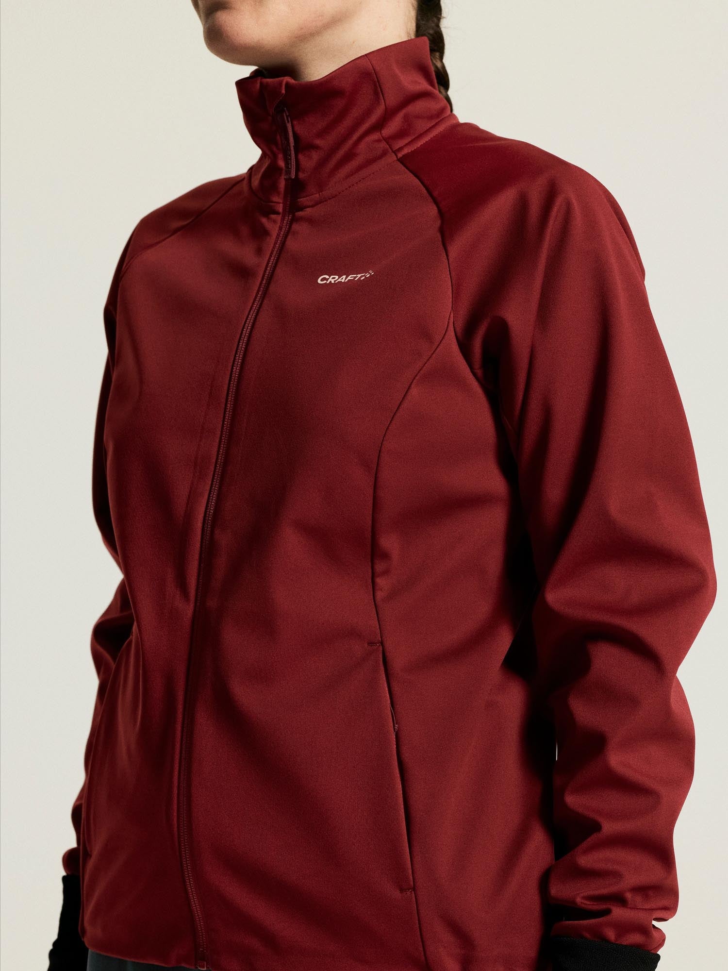 Practice Jacket W-Dk Red