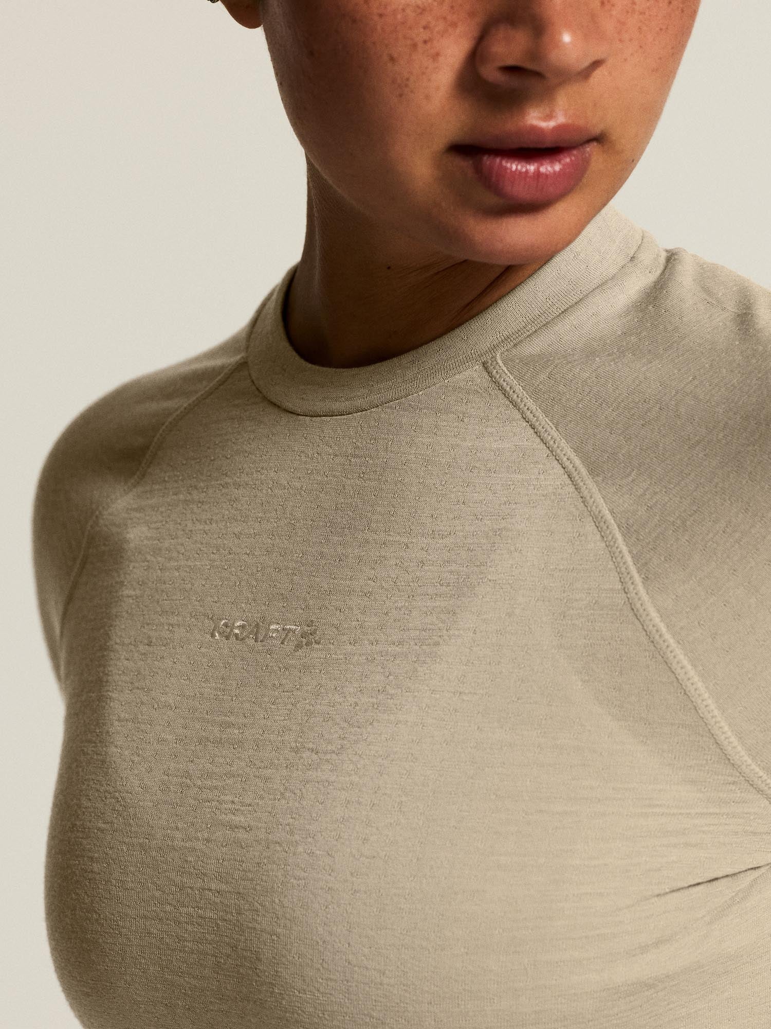 Wool Comfort RN LS W-Hay