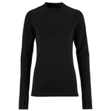 Wool Comfort RN LS W - Noir