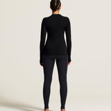 Wool Comfort RN LS W - Noir