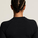 Wool Comfort RN LS W - Noir