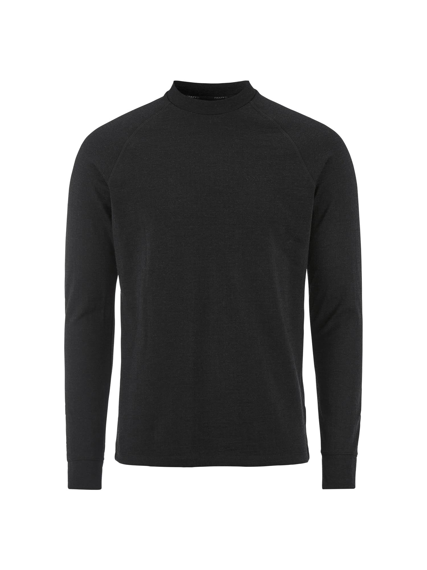 Wool Comfort RN LS M - Noir