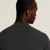 Wool Comfort RN LS M - Noir