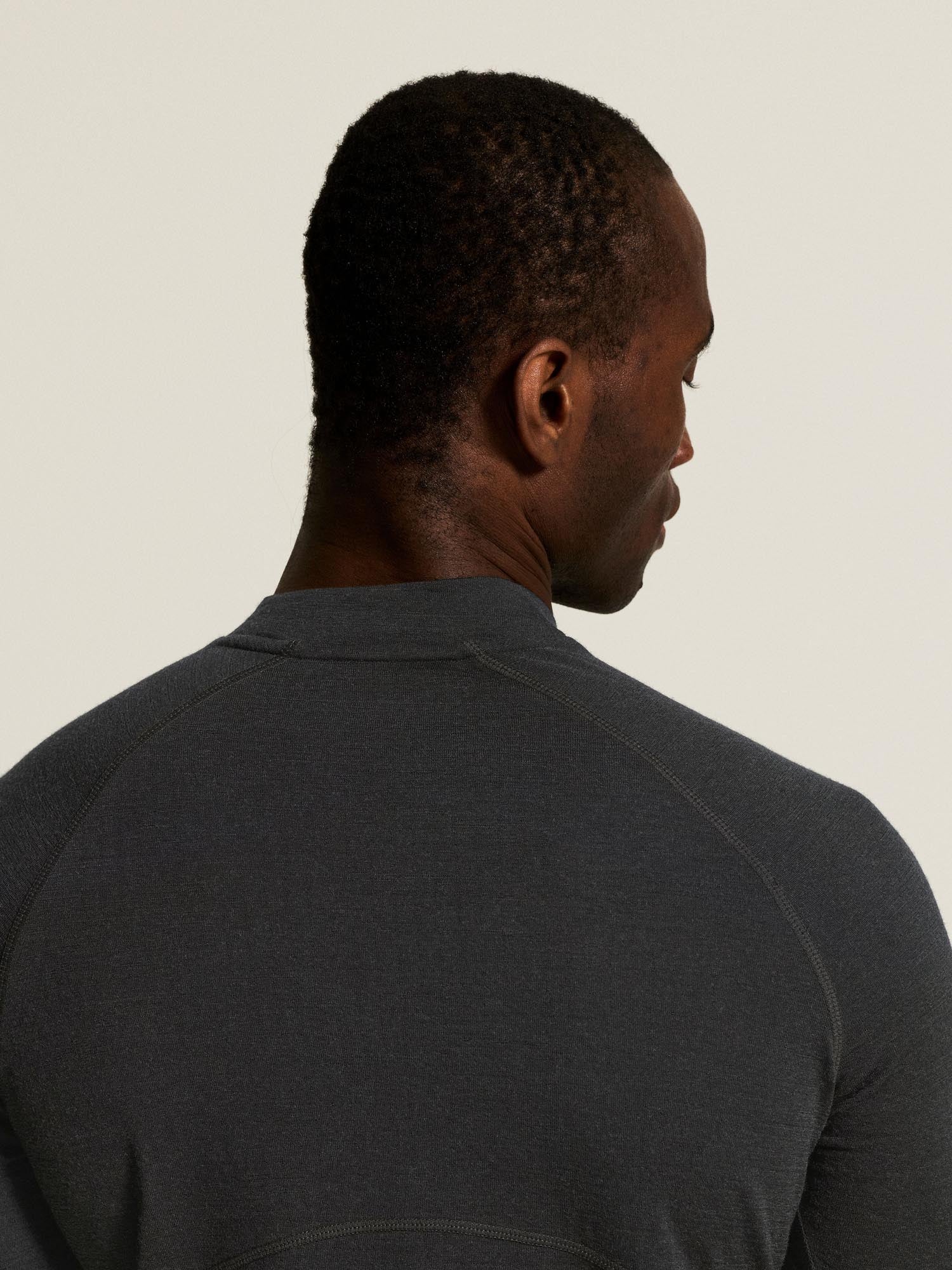Wool Comfort RN LS M - Noir