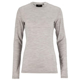 Wool 95 LS CN W-Grey Melange