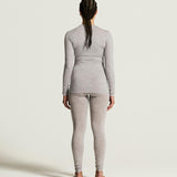 Wool 95 LS CN W-Grey Melange