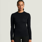 Wool 95 LS CN W-Black/Melange