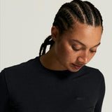 Wool 95 LS CN W-Black/Melange