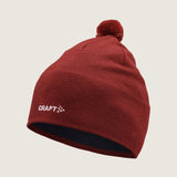 Practice Knit Hat 2-Dk Red