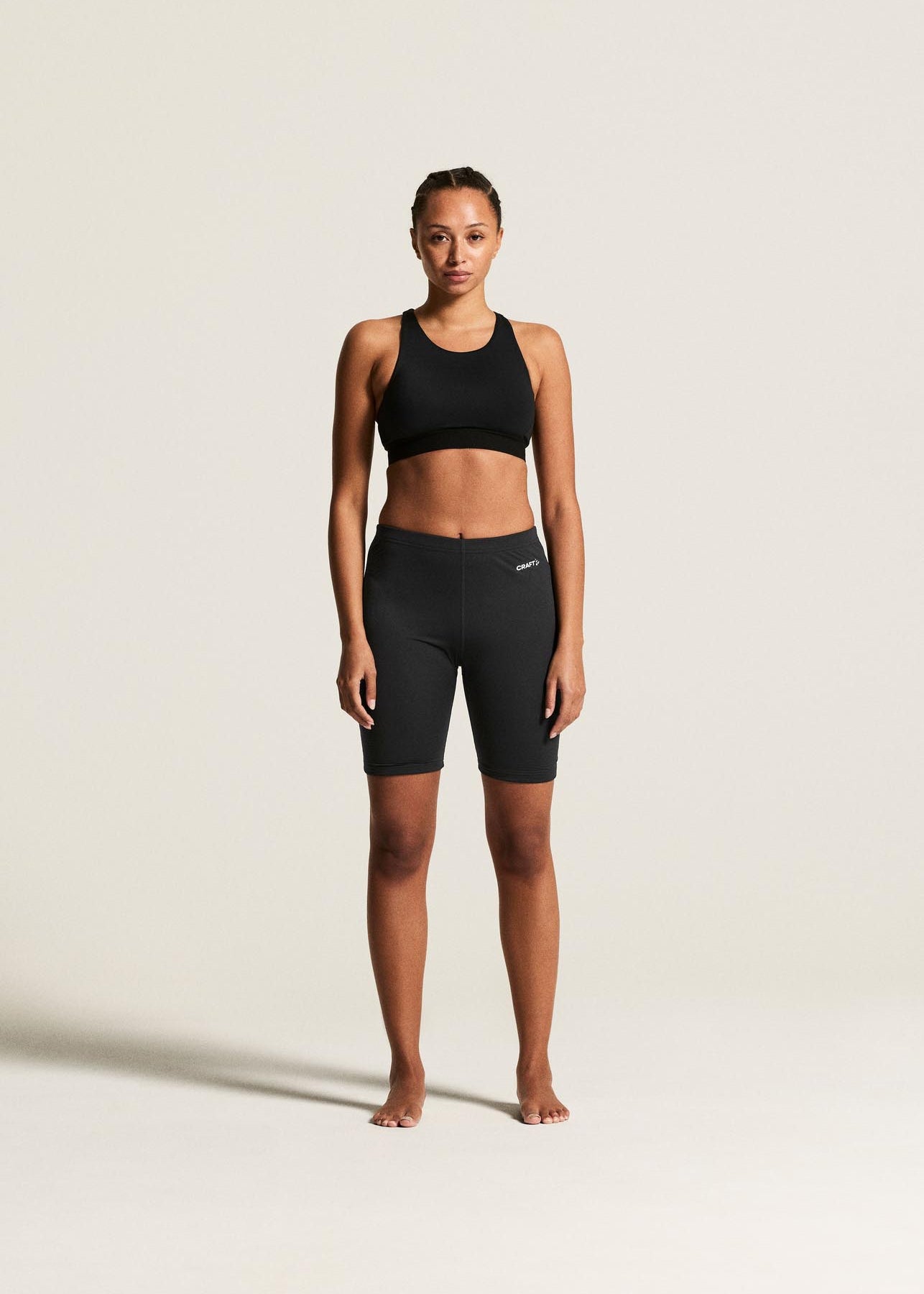 Soutien-gorge de sport hybride en laine, modèle W-Black